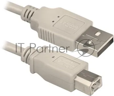 Кабель Defender USB04-06p.bagКабель USB 2.0 для соед. 1.8м AM/BM, пакет