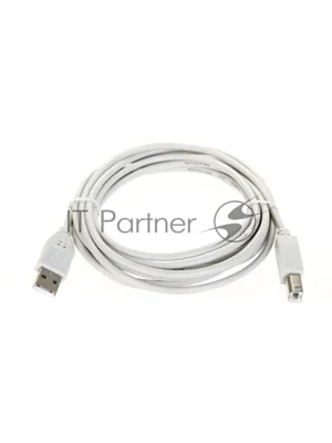 Кабель AM/BM USB2.0 3м Telecom USB 2.0 A-->B 3.0m, белый/серый, TC6900-3.0M