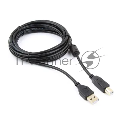 Кабель Gembird USB 2.0 PRO для соед. 3.0м AM/BM позол.конт., фер.кол., пакет