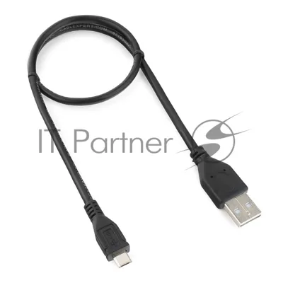 Кабель Gembird/Cablexpert USB 2.0 Pro, AM/microBM 5P, 0.5м, экран, черный, пакет
