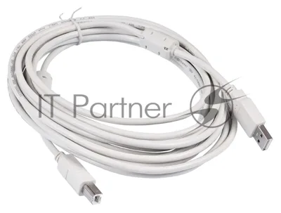 Кабель USB2.0 Buro USB A (m)/USB B (m) 5м феррит.кольца