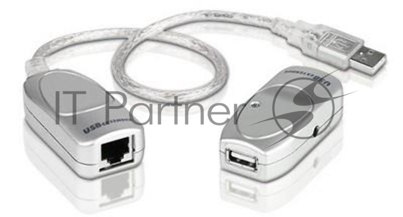 Кабель удлинитель USB 1.1 AM/AF Aten UCE60-AT до 60 м.(через RJ45, по витой паре. Без патч-корда в комплекте), питание от шины