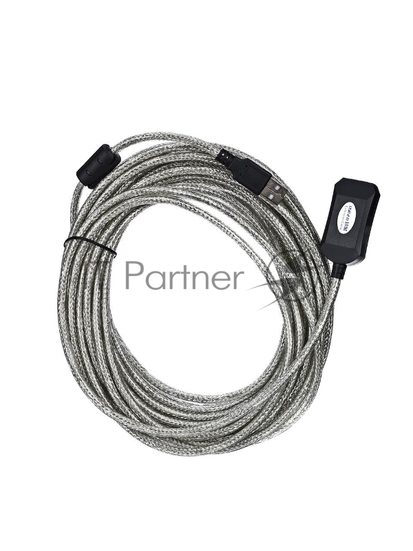 Кабель AM/AF USB2.0 10м AOpen удлинитель активный(с усилителем) USB2.0-repeater, ACU823-10M