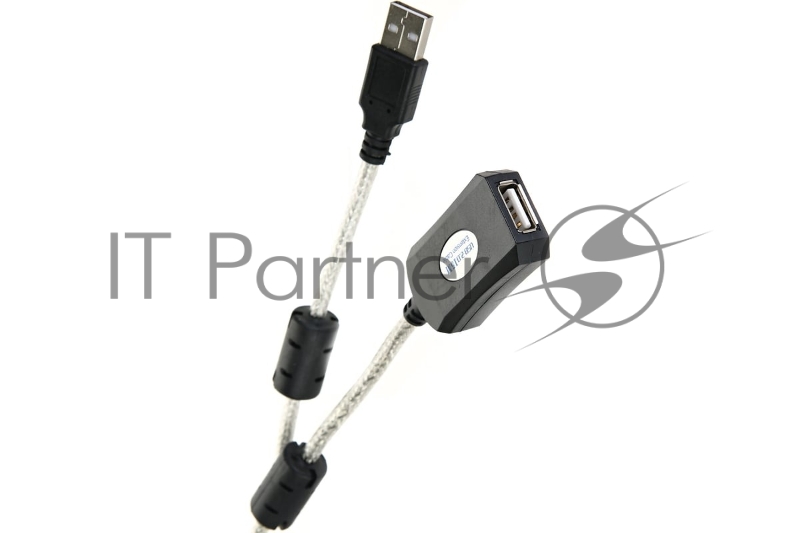 Кабель удлинитель Aopen активный ACU823-15M, USB2.0-repeater AM/AF 15м