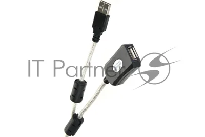 Кабель удлинитель Aopen активный ACU823-15M, USB2.0-repeater AM/AF 15м