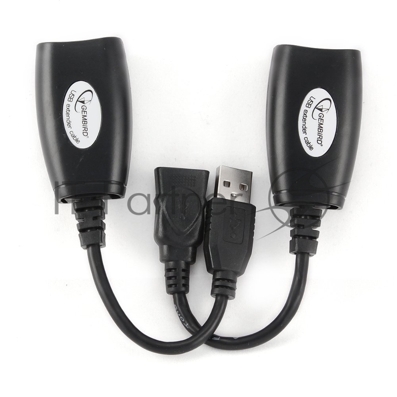Кабель Gembird USB 2.0 удлинительный AM/AF/RJ45Fx2 по витой паре