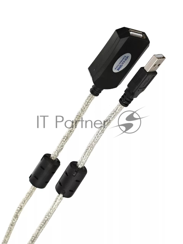 Кабель-адаптер VCOM VUS7049-25M USB2.0-repeater, удлинительный активный Am-->Af 25м