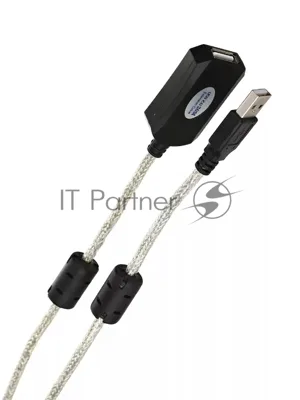 Кабель-адаптер VCOM VUS7049-25M USB2.0-repeater, удлинительный активный Am-->Af 25м