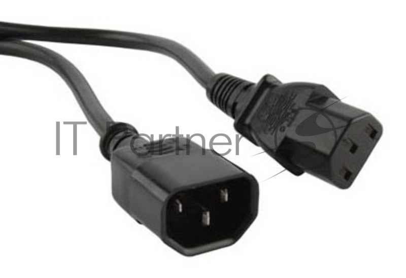 Кабель питания Hyperline монитор-компьютер IEC 320 C13 - IEC 320 C14 (3x0.75), 3 м