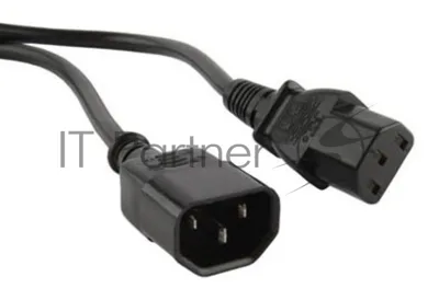 Кабель питания Hyperline монитор-компьютер IEC 320 C13 - IEC 320 C14 (3x0.75), 3 м
