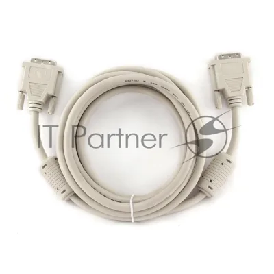 Кабель DVI-D dual link Gembird, 3.0м, 25M/25M, экран, феррит.кольца, пакет