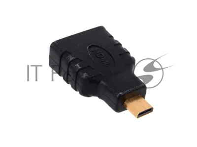 Переходник Gembird Переходник HDMI-microHDMI 19F/19M, золотые разъемы, пакет