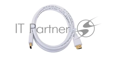 Кабель Cablexpert HDMI CC-HDMI4-W-6, 19M/19M, v2.0, медь, позол.разъемы, экран, 1.8м, белый, пакет