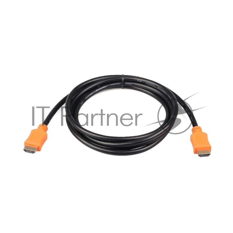 Кабель Cablexpert HDMI CC-HDMI4L-1M, 19M/19M, v2.0, серия Light, позол.разъемы, экран, 1м, черный, пакет