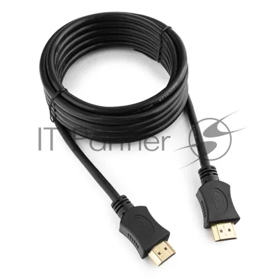 Кабель Cablexpert HDMI CC-HDMI4L-10, 19M/19M, v2.0, серия Light, позол.разъемы, экран, 3м, черный, пакет