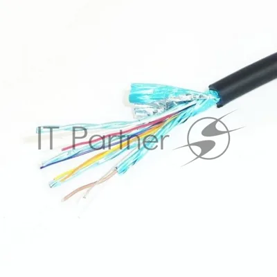 Кабель HDMI-DVI Cablexpert CC-HDMI-DVI-10MC, 19M/19M, single link, медь, позол.разъемы, экран, 10м, черный, пакет
