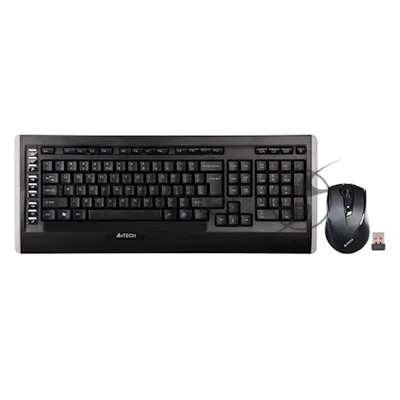 Комплект клавиатура+мышь A4TECH 9300F беспроводной, USB, 2000 DPI, чёрный