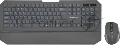 Комплект клавиатура+мышь Defender Berkeley C-925 беспроводной, USB, 1600 DPI, чёрный