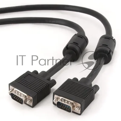 Кабель Gembird/Cablexpert VGA Premium 15M/15M, 3.0м, белый, тройной экран, феррит.кольца