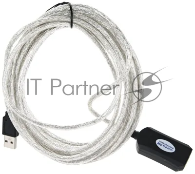 Кабель VCOM VUS7049-5M USB2.0-repeater, удлинительный активный Am-->Af 5м