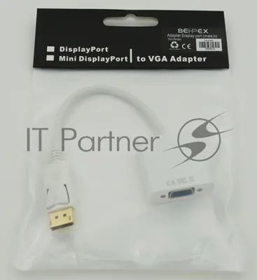 Переходник Belsis Display port (male) to VGA (female)