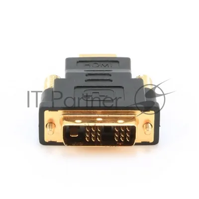 Адаптер (переходник) Gembird HDMI-DVI A-HDMI-DVI-1, 19M/19M, золотые разъемы, пакет