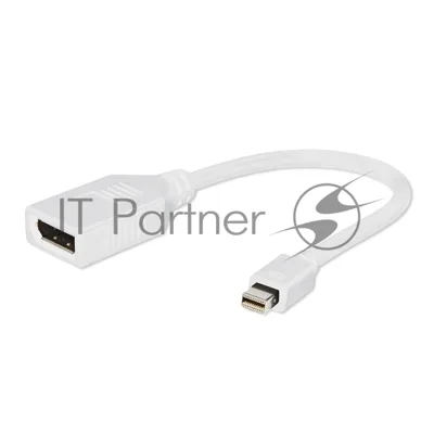 Переходник Gembird Переходник miniDisplayPort - DisplayPort, 20M/20F, 16см, белый