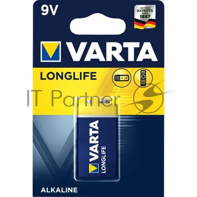 Батарейки VARTA Long Life 9V блистер 1 04122101411 
