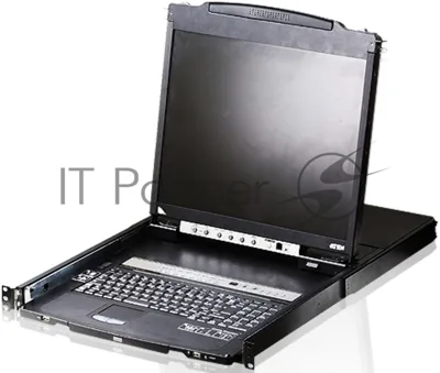 Переключатель KVM Консоль управления 16-портовый LCD 19"(1280x1024), лат./рус. клав., 16-портовый KVM-переключатель, +1 remote user(SPHD18(Male)),2хUSB(Тип а Female), KVM-порты: SPHD15(Female), каскадирование. 16P Dual RAIL LCD KVMP SWITCH 19INCH