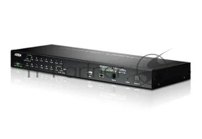 Переключатель KVM ATEN CS1716i-AT-G 16-портовый PS/2-USB KVM Over the NET переключатель c доступом c локального и удаленых рабочих мест.