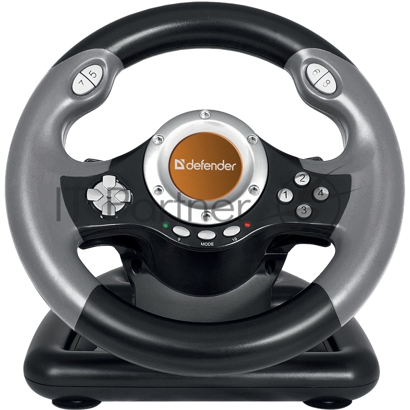 Игровой руль Defender CHALLENGE MINI Руль+ педали, 10кн., 200мм.,USB