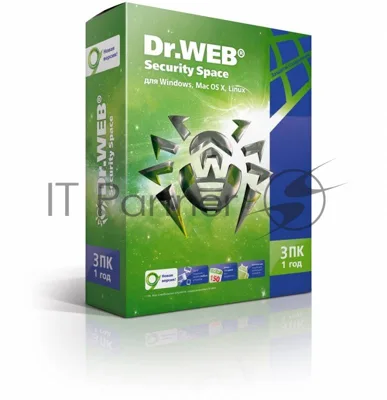 Программное обеспечение DR.WEB Security Space 3 ПК/1 год (BHW-B-12M-3-A3/AHW-B-12M-3-A2)