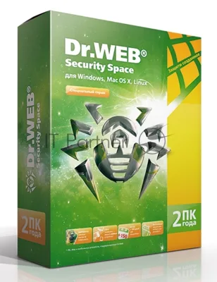 Программное обеспечение DR.WEB Security Space 2 ПК/2 года (BHW-B-24M-2-A3)