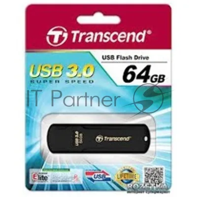 Флешка USB Transcend JetFlash 700 (TS64GJF700), 64Gb, USB 3.0, R/W 70/20, черный