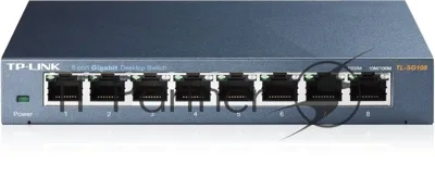 Коммутатор TP-Link TL-SG108, 8×1 Гбит/с, неуправляемый