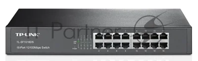 Коммутатор сетевой неуправляемый TP-Link SMB TL-SF1016DS 16 ports 10/100 Мбит/с