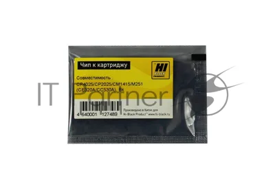 Чип Hi-Black к картриджу HP CLJ CP4025/CP1025/CM2320/CP3525 new, BK