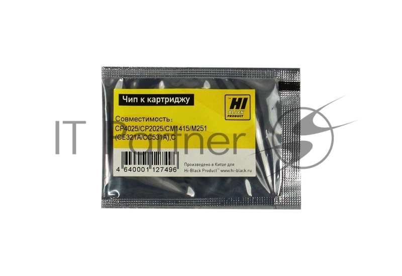 Чип Hi-Black к картриджу HP CLJ CP4025/CP1025/CM2320/CP3525 new, C