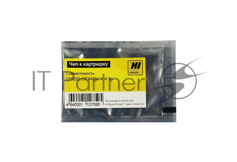 Чип Hi-Black к картриджу HP CLJ CP5225, Y, 7,3K