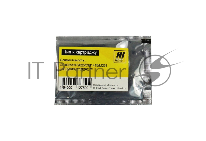 Чип Hi-Black к картриджу HP CLJ CP4025/CP1025/CM2320/CP3525 new, Y