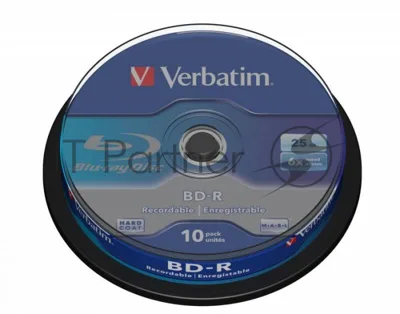 Диск BD-R Verbatim 25Gb 6x Cake Box (10шт) (43742)