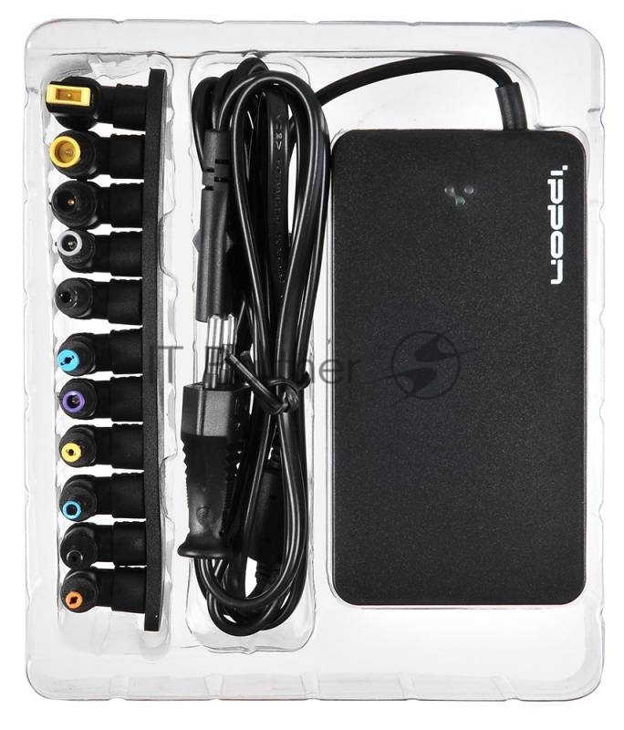 Блок питания Ippon S90U автоматический 90W 15V-19.5V 8-connectors 5A 1xUSB 2.1A от бытовой электросети LED индикатор
