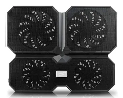 Подставка для ноутбука Deepcool MULTI CORE X6 15.6" 380x295x24мм 24dB 2xUSB 900g Fan-control черный