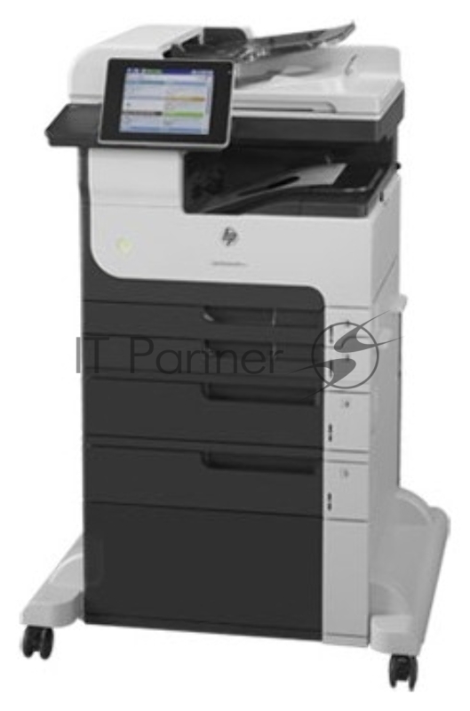 МФУ лазерное HP LaserJet Enterprise MFP M725f, лазерный принтер/сканер/копир/факс A3, 40ppm, 1200dpi, 1024Mb, 320Gb HDD, 5 trays 100+250+250+500+500, Cabinet, ADF100, Duplex, USB/LAN/FIH, Color LCD20i, 1y warr, repl. Q7830A M5035x, Q7831A M5035xs)