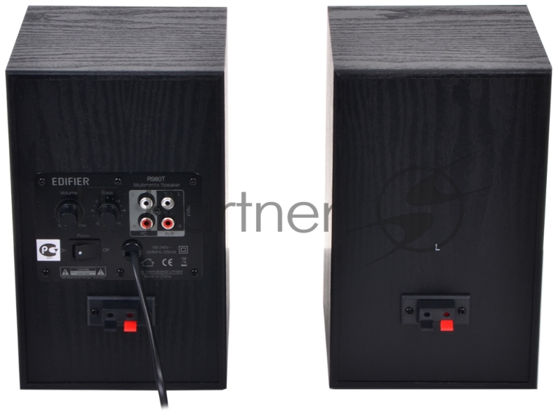 Колонки Edifier R980T темное дерево/черный Активные, 2 x 12W RMS, 70-18000Гц, дерево