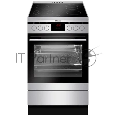 Плита электрическая Hansa FCCX58225 серебристый, конфорок 4 шт, духовка 65 л, 50 см x 85 см x 60 см