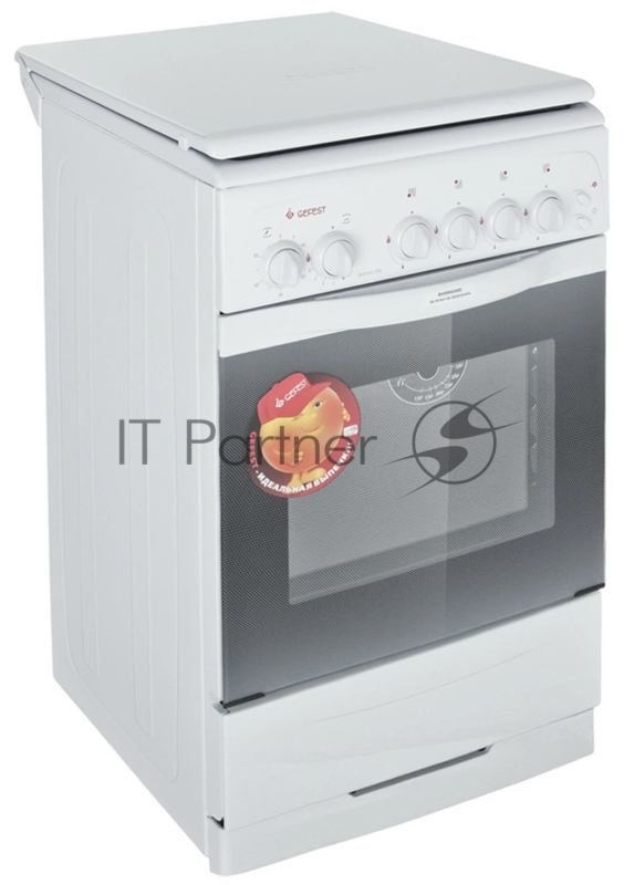 Плита газовая Gefest ПГ 3200-05 белый, конфорок 4 шт, духовка 42 л, 50 см x 85 см x 57 см