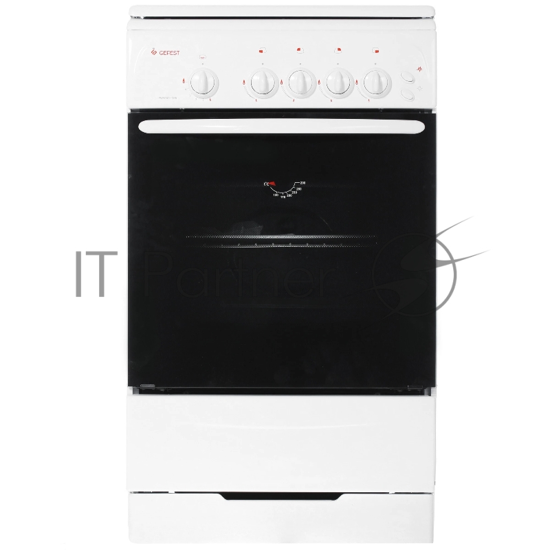 Плита газовая Gefest ПГ 3200-06 белый, конфорок 4 шт, духовка 42 л, 50 см x 85 см x 57 см