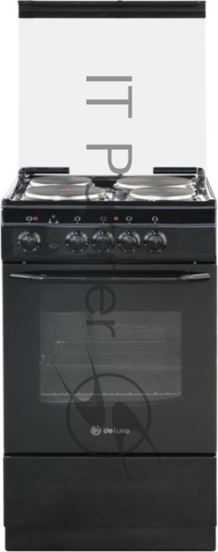 Плита электрическая De Luxe 5004.13э КР белый, конфорок 4 шт, духовка 43 л, 50 см x 85 см x 50 см