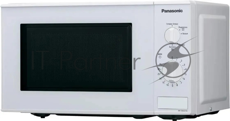 Микроволновая печь Panasonic NN-SM221WZPE белый, 20 л, 800 Вт, переключатели - поворотный механизм